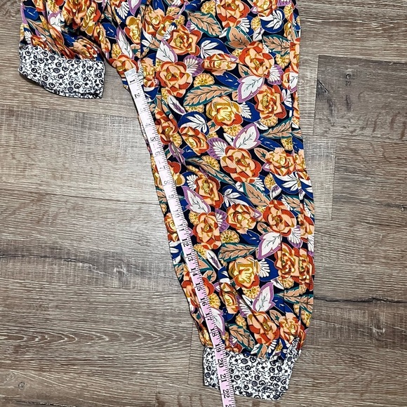 ANTHROPOLOGIE Shari Harem Floral Drop Waist Pants Size XS - Picture 11 of 13